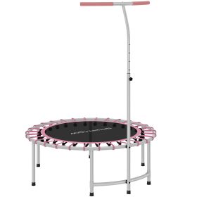 SPORTNOW 40" Mini Trampoline for Adults with Adjustable Handle