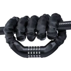 Bike Chain Lock, 5-Digit Combination Heavy Duty Anti-Theft Security Bike Lock, Long Resettable Keyless Bicycle Lock For Ebikes, Motorcycles, Scooters,