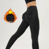 Workwear Multi-pocket High Waist Cropped Belly Contracting Hip Raise Fitness Pants