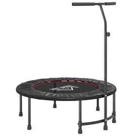 40" Exercise Trampoline with Adjustable Handle – Black