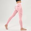 Workwear Multi-pocket High Waist Cropped Belly Contracting Hip Raise Fitness Pants