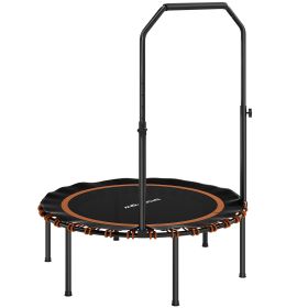 SPORTNOW 40" Foldable Mini Trampoline with Handle – Orange