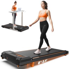 Walking Pad Treadmill with Incline, Under Desk Treadmill for Home & Office, 2.5HP Compact & Portable, Remote Control, Low Noise for Effective Workouts