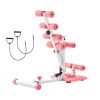Deep Squat Machine, Adjustable Glutes Trainer Machine with 3 High-Strength Resistance Bands, Folding Core Leg and Glutes Exercise Trainer