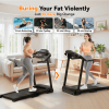 Treadmills for Home Treadmill with Incline Walking Pad Treadmill Running Machine 2.5HP Quiet Brushless, 265 Lbs Capacity, App
