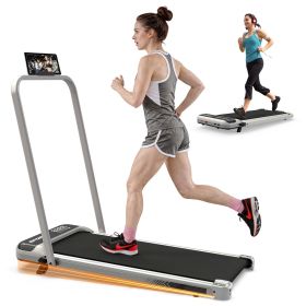 3 in 1 Under Desk Treadmill with Incline,Foldable Treadmills for Home, Walking Pad with Handle Bar for Walking and Jogging