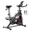 Exercise Bike, Adjustable Stationary Bike, Indoor Cycling Bike for Home Cardio, Workout Bike with Silent Belt Drive, Comfortable Seat Cushion