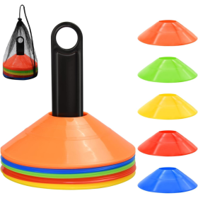 100pcs Disc Cones, Agility Soccer Cones With Carry Bag And Holder
