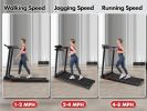 Treadmill with 8% Incline, Portable Treadmills for Home with Handle, Foldable Treadmills with 265 Lbs Capacity