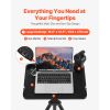 Cycling Desk, Stationary Foldable Adjustable Bike Trainer & Treadmill Desk with Triangle Support