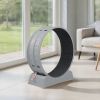 80*34*86CM, Gray PP track connector assembly, Round shape with gray carpet + 1 cat teaser stick, 15kg cat treadmill