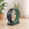 80*34*86CM Black PP track connector assembly, round shape with green carpet + 1 cat teaser stick, 15kg cat treadmill