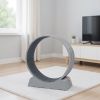80*34*86CM, Gray PP track connector assembly, Round shape with gray carpet + 1 cat teaser stick, 15kg cat treadmill