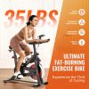 Exercise Bike, Adjustable Stationary Bike, Indoor Cycling Bike for Home Cardio, Workout Bike with Silent Belt Drive, Comfortable Seat Cushion