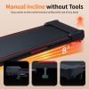Walking Pad Treadmill with 8Â° Incline, Remote Control 2.5HP Portable Compact Treadmills for Home Office, Treadmill 220 lb Capacity, LED Display