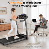 Treadmills for Home Treadmill with Incline Walking Pad Treadmill Running Machine 2.5HP Quiet Brushless, 265 Lbs Capacity, App