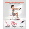 Deep Squat Machine, Adjustable Glutes Trainer Machine with 3 High-Strength Resistance Bands, Folding Core Leg and Glutes Exercise Trainer