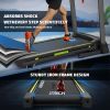 Compact Foldable Home Treadmill: Max 7.5MPH, 8 Shock Absorbers, 41.3Ã—16.5' Running Area, 12 Programs