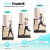 Walking Pad Treadmill 1-14km/h,300 lbs Capacity, LED Bluetooth music Under Desk Treadmill, Compact Treadmills for Home Hiking