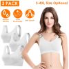 Fresh Fab Finds 3 Pack Sport Bras For Women Seamless Wire-free Bra Light Support Tank Tops For Fitness Workout Sports Yoga Sleep Wearing