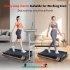 8Â° Incline Walking Pad Treadmill - Portable Compact Treadmills Under Desk Treadmill, Incline Treadmills for Home Office, Upright Stand