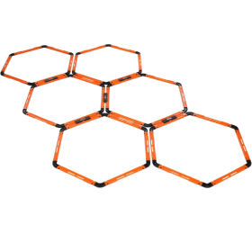 Hex Agility Rings Speed Rings With Carrying Bag 6 Set