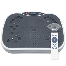 Vibration Plate Exercise Machine - Whole Body Workout Vibration Fitness Platform, Home Training Equipment For Weight Loss & Toning Grey