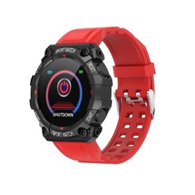 Smart Bracelet Bluetooth Wearable Watch Exercise Meter Step Heart Rate Monitoring (Specification: Red)