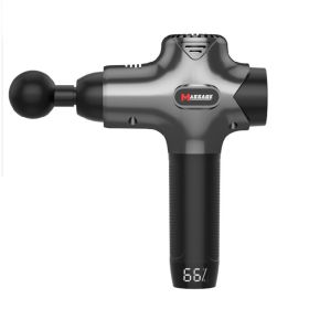 Fascia Gun Massage Gun Muscle Vibration Fitness Massage Equipment (Specification: Bright grey/US)