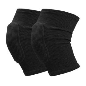 2pcs Sports Compression Knee Ps Elastic Knee Protector (Specification: S/Black)