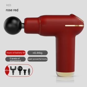 Household Mini USB Massage Massage Gun (Specification: Rose Red Hot Compress)