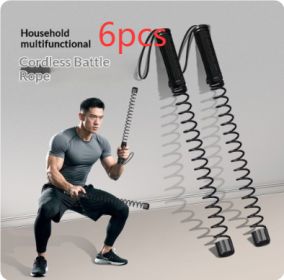 Ropes A Versatile Fitness Tool For High-intensity Workouts Perfect For Home Use (Specification: Black Warrior/Shake Stick  6pcs)