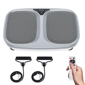 Vibration Plate Fitness Machine - Comprehensive Body Exercise Fitness Platform - Specialized For Home Gyms - Equipment (Specification: Grey)