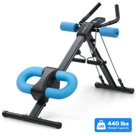 Waist-shaping Machine AB Rocket Abdominal Muscle Fitness Equipment (Specification: Blue Count Drawstring)