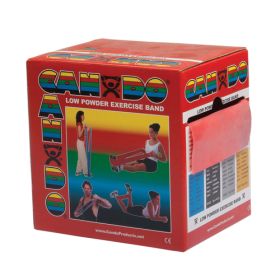 CanDo Exercise Band Red Light (size: 50 Yard Dispenser Box)