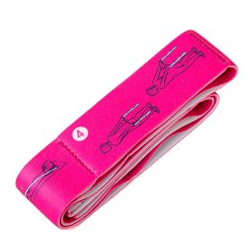 Yoga Stretch Bands Stretch Bands For Resistance Training (Specification: Rose Red)