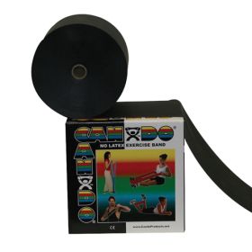 CanDo Non-Latex Exercise Band Black X-Heavy (size: 50 Yard)