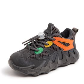 Boys And Girls Breathable Casual Running Shoes (Specification: Black/37)