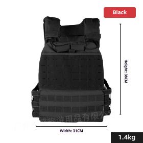 Weighted Vest For Physical Training (Specification: Black/Free Size)