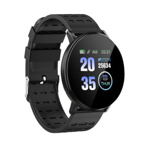 Smart watch heart rate monitor exercise (Specification: Black)