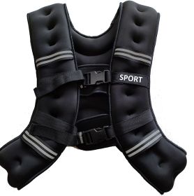 Invisible Weighted Running Vest With Integrated Equipment (Specification: Black/12 Pounds)