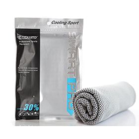 Sports towel quick-drying towel (Specification: Grey/30x100cm)