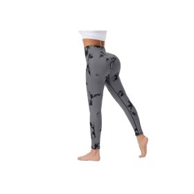 Women's Printed Nine-Point Yoga Pants - Print Style 02 (size: small)