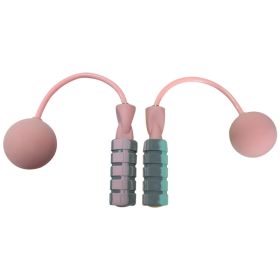 Duckbill Skipping Rope Macaron Grip 70mm Ball Cordless Type Skipping Fitness (Specification: Pink)