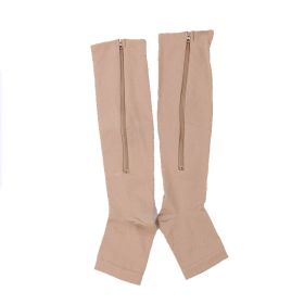 Sports Toe Pressure Compression Compression Socks (Specification: Skin Color/SM)