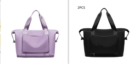 Foldable Large Capacity Women Gym Bags Shoulder Bag Women Training Travel Handle Handbag Yoga Sport Crossbody Tote Bag Women (Specification: Set2)