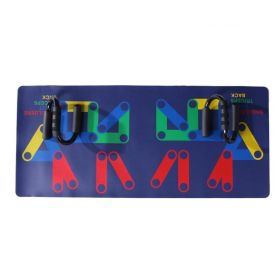 9 in 1 Push Up Rack Training Board ABS abdominal Muscle Trainer Sports Home Fitness Equipment for body Building Workout Exercise (Specification: Blue)