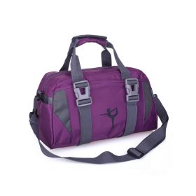 Yoga bag gym bag (Specification: Purple Fitness Bag M)