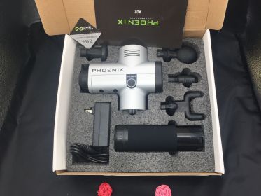 Fascia gun massage gun (Specification: Silver US)