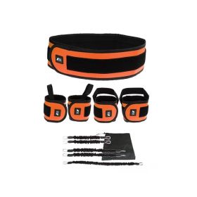 Leg Squat Boxing Combat Training Resistance Bands Fitness Combat Fighting Resistance Force Agility Workout Exercise Equipment (Specification: Orange/T2L 1.3M)
